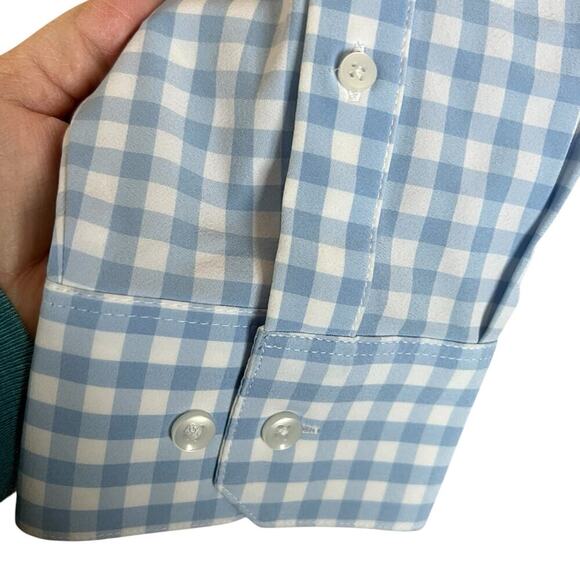 Mizzen + Main Performance Menswear, blue, button-down shirt, men's size XXL - Picture 3 of 5